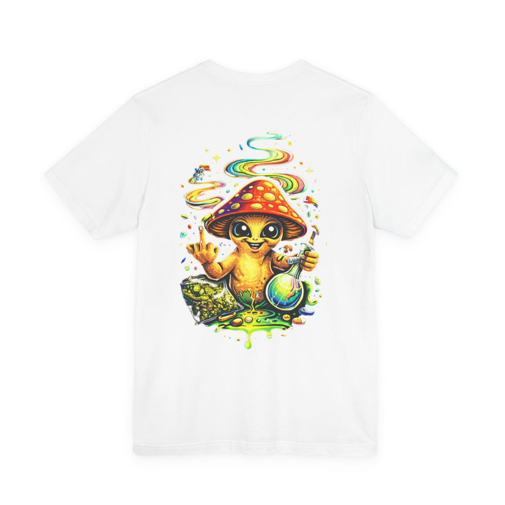 Psychedelic Mushroom Tee - 'Harm Reduction Project' Graphic T-Shirt