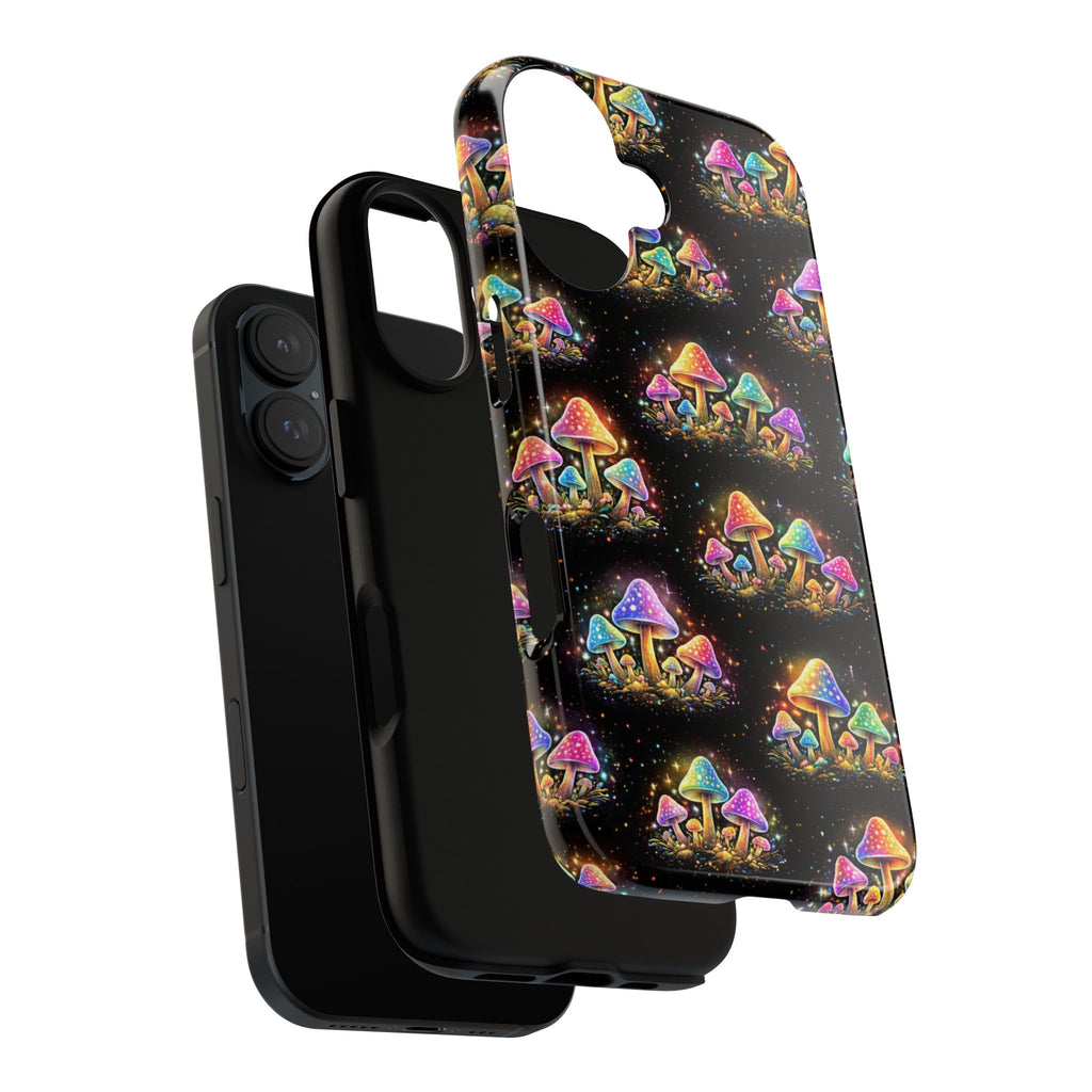 Glowing Mushroom Phone Case — Colorful Fantasy Tough Case