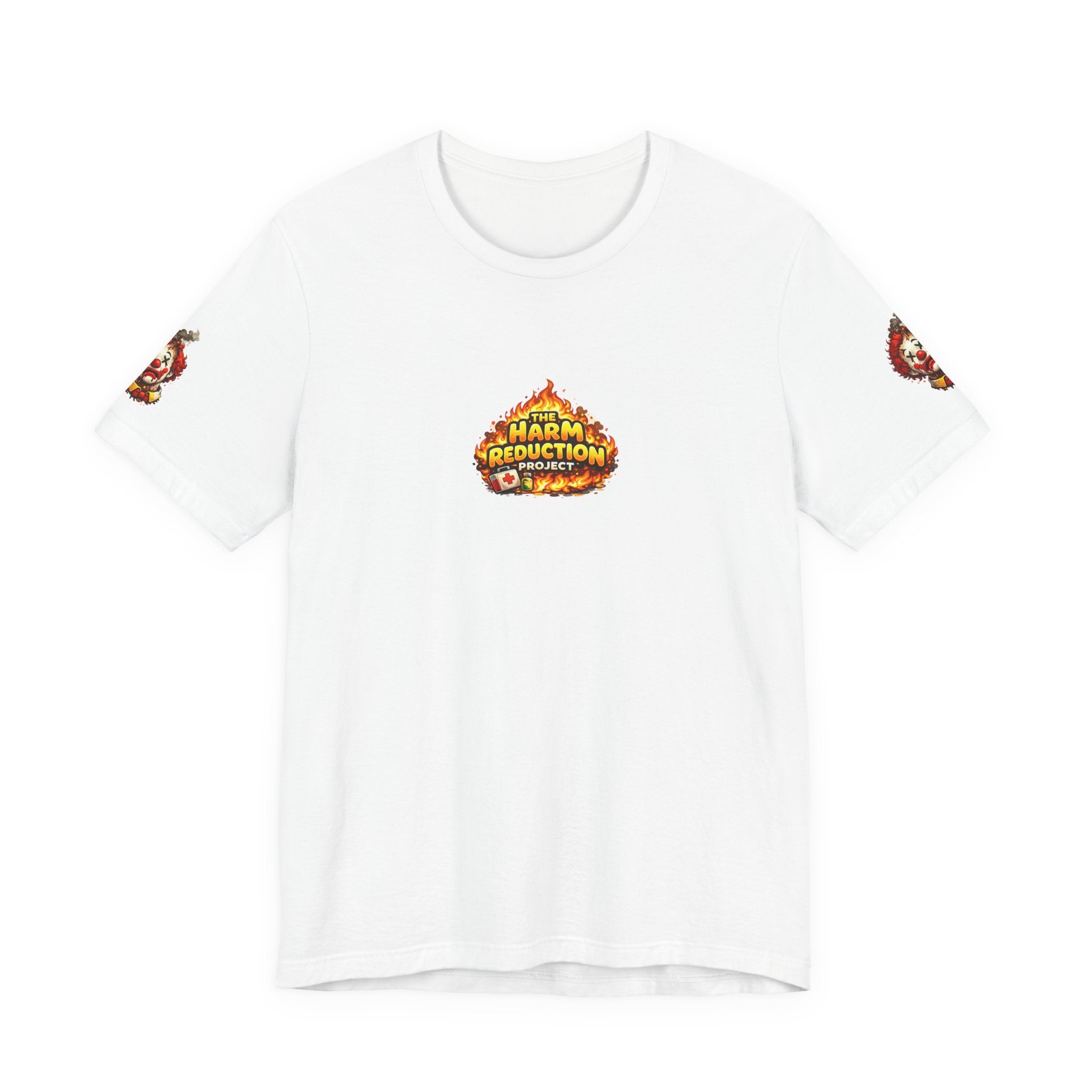 Burning Macca’s Tee — ‘Harm Reduction’ Protest Graphic T‑Shirt