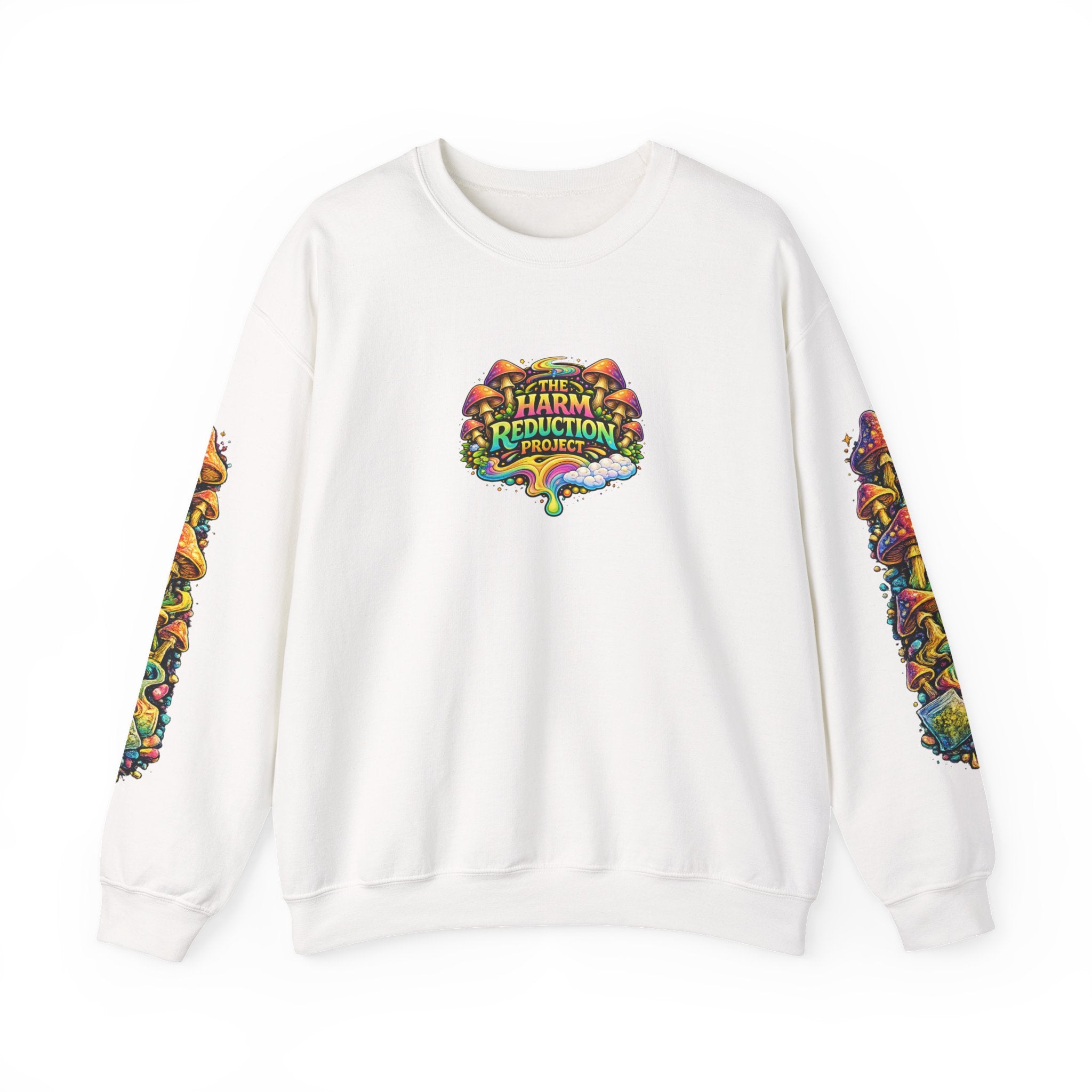 Mushroom Heart Sweatshirt — Harm Reduction Project Graphic Crewneck