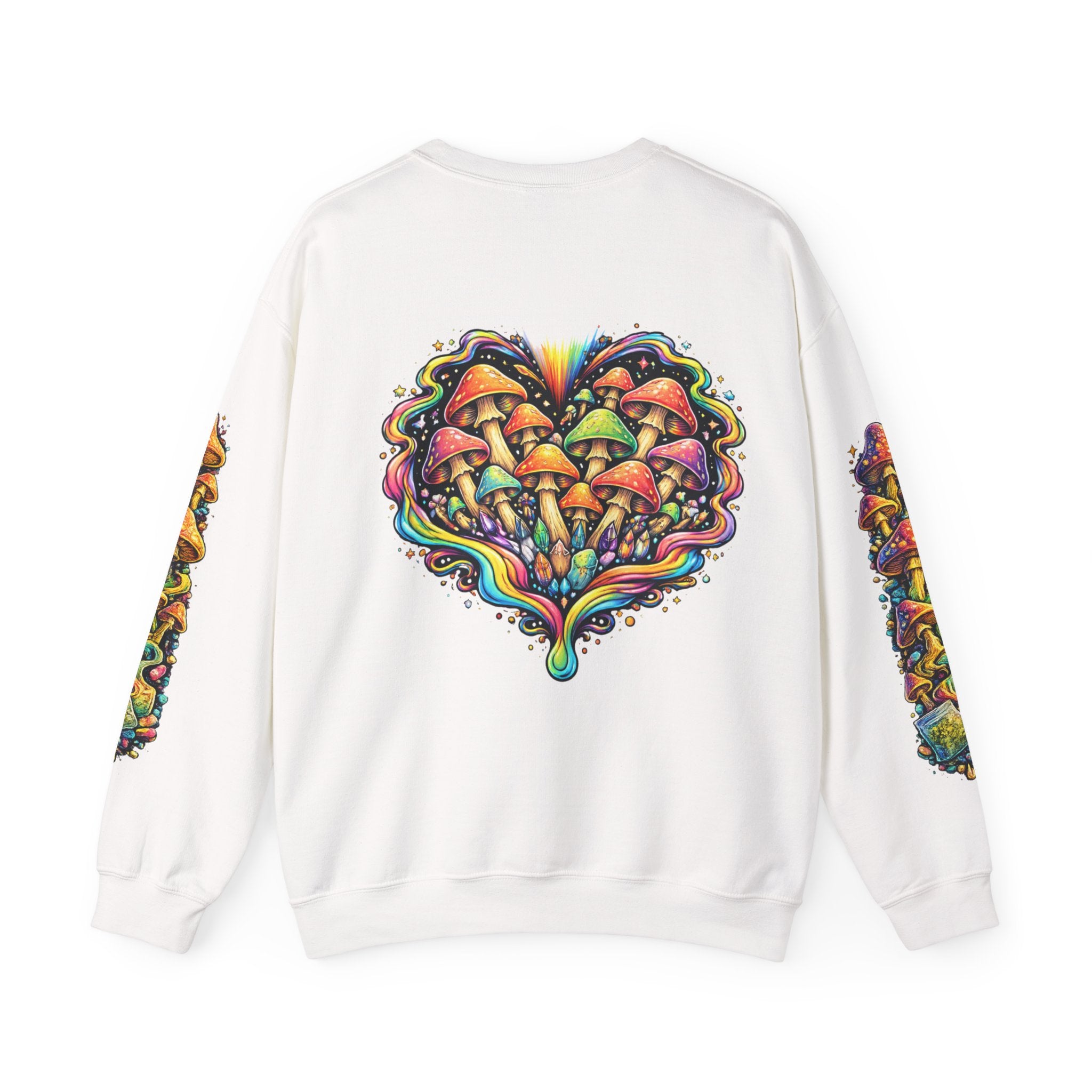 Mushroom Heart Sweatshirt — Harm Reduction Project Graphic Crewneck