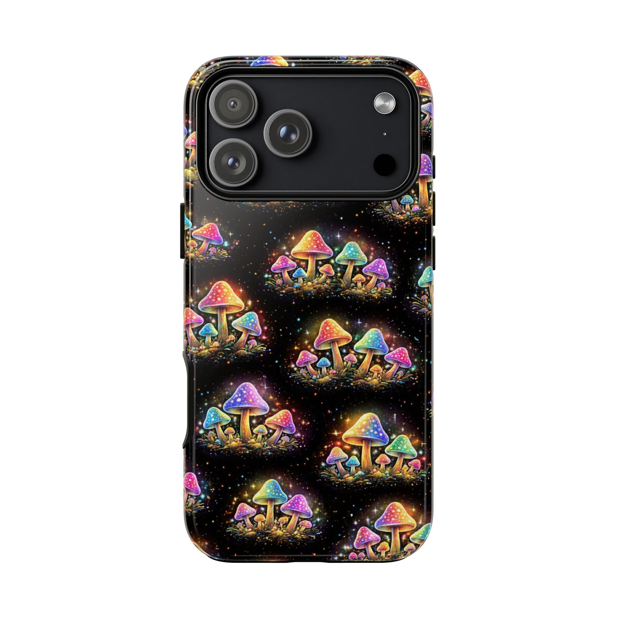 Glowing Mushroom Phone Case — Colorful Fantasy Tough Case