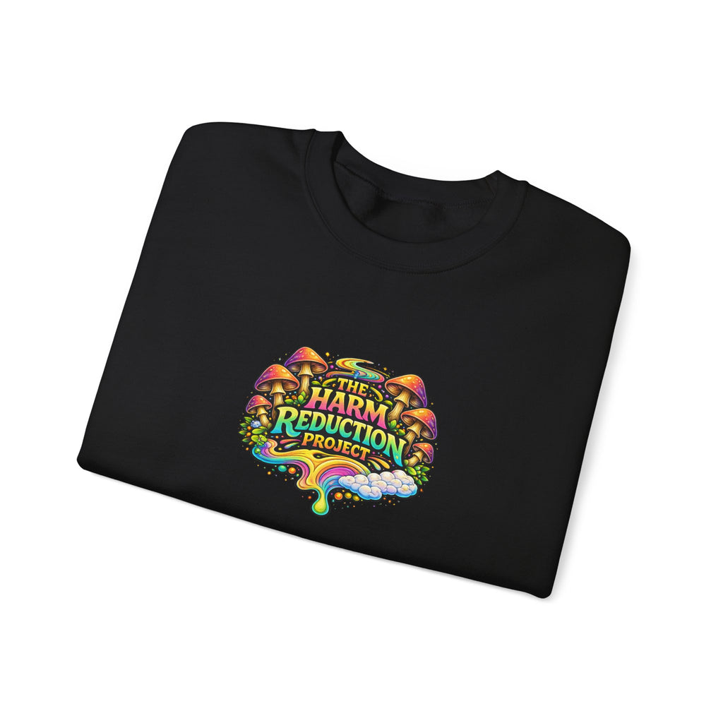 Psychedelic Mushroom Brain Sweatshirt — Harm Reduction Project Graphic Crewneck