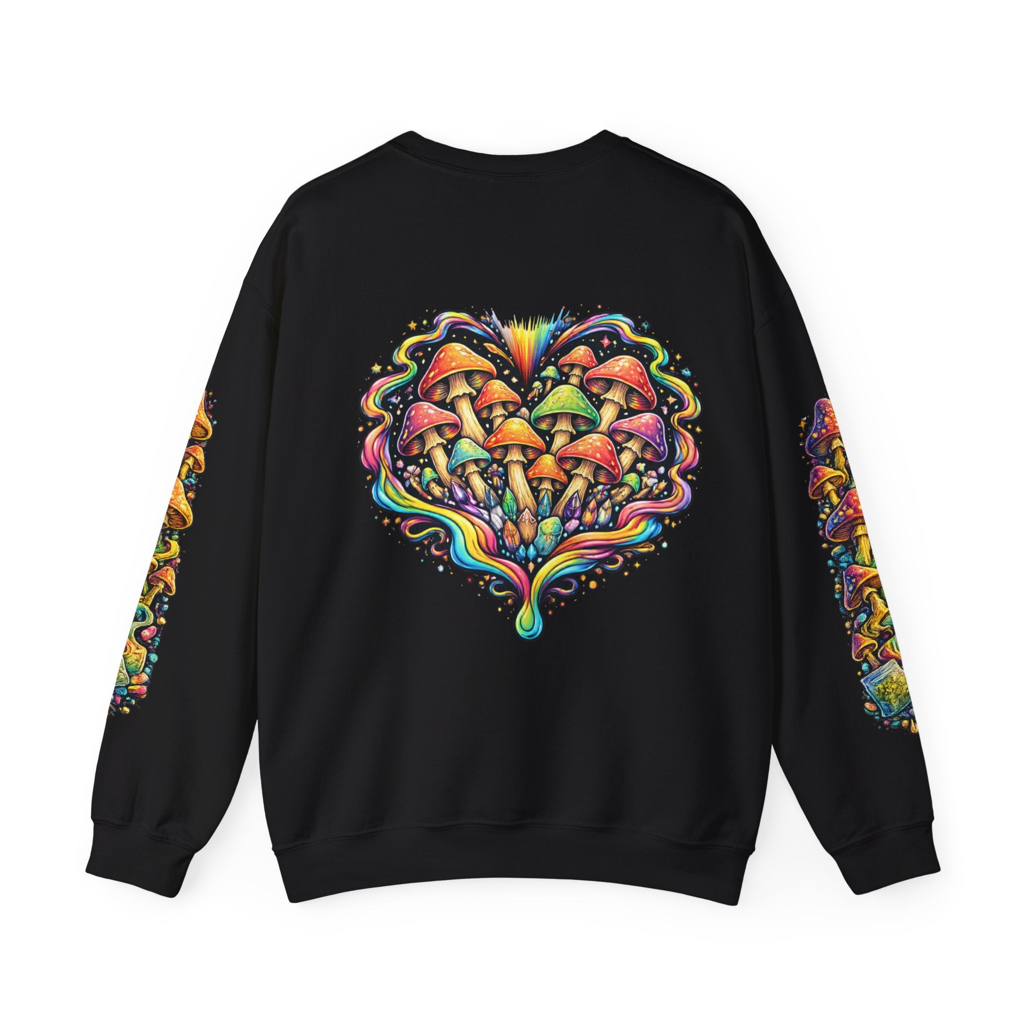 Mushroom Heart Sweatshirt — Harm Reduction Project Graphic Crewneck