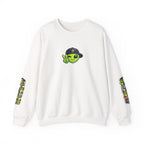 Harm Reduction Alien Crewneck Sweatshirt — "Look After Your Mates" Graphic