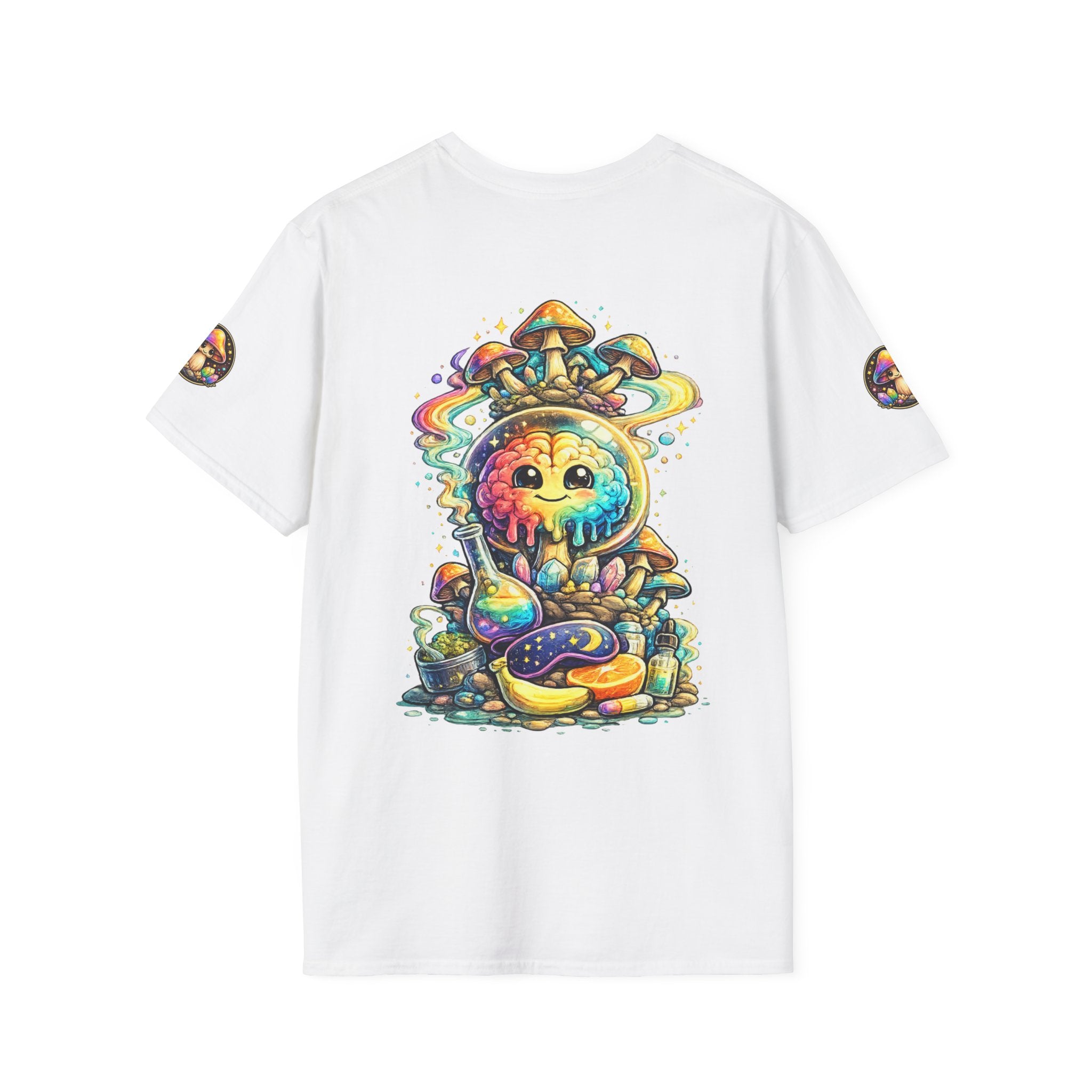 Psychedelic Mushroom Art T-Shirt — Colorful Cute Shroom Graphic Tee